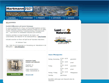 Tablet Screenshot of hartmann-naturstein.de
